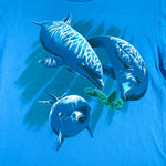 Vintage 90's Dolphins Sea Turtle Animal T-Shirt