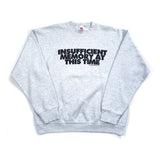 Vintage 1993 Insufficient Memory Computerwear Crewneck Sweatshirt