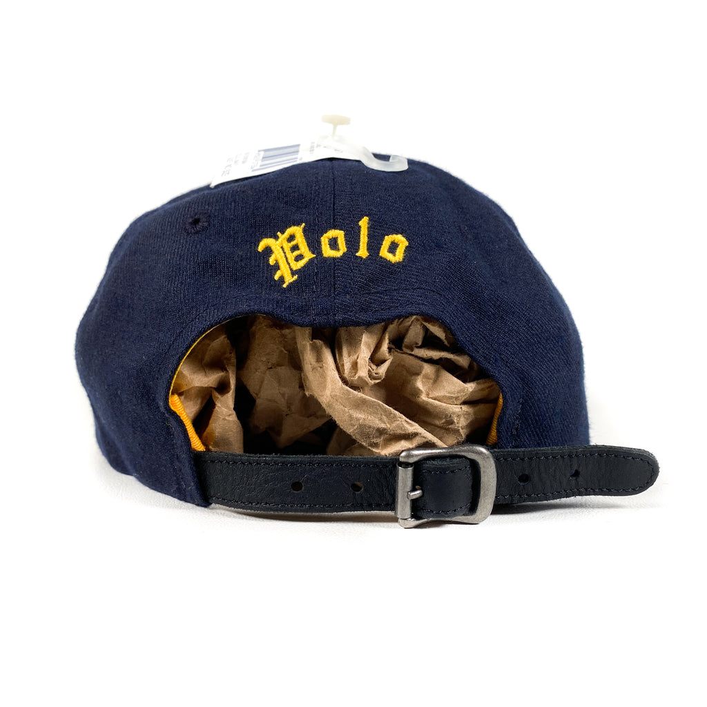 Vintage 90's Polo Ralph Lauren Old English Big P Leather Strapback