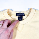 Vintage 90's Lands' End Daisy Yellow Sweater