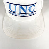 Vintage 90's UNC Split Bar The Game Tar Heels White Snapback Hat