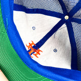 Vintage 80's New York Mets Blue Baseball MLB Snapback Trucker Hat