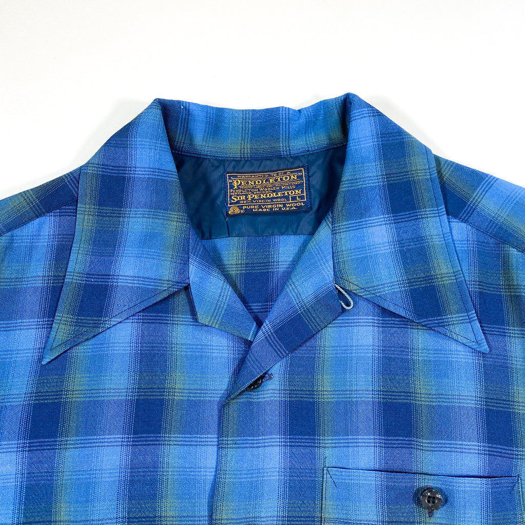 Vintage 70's Plaid Pendleton Plaid Loop Collar Button Down Shirt –  CobbleStore Vintage