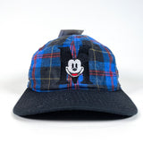 Vintage 90's Mickey Mouse Blue Plaid Hat