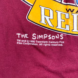 Vintage 1990 Bart Simpson Washington Redskins T-Shirt