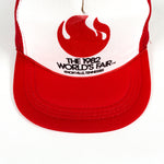 Vintage 1982 World Fair Knoxville TN Red White Trucker Hat
