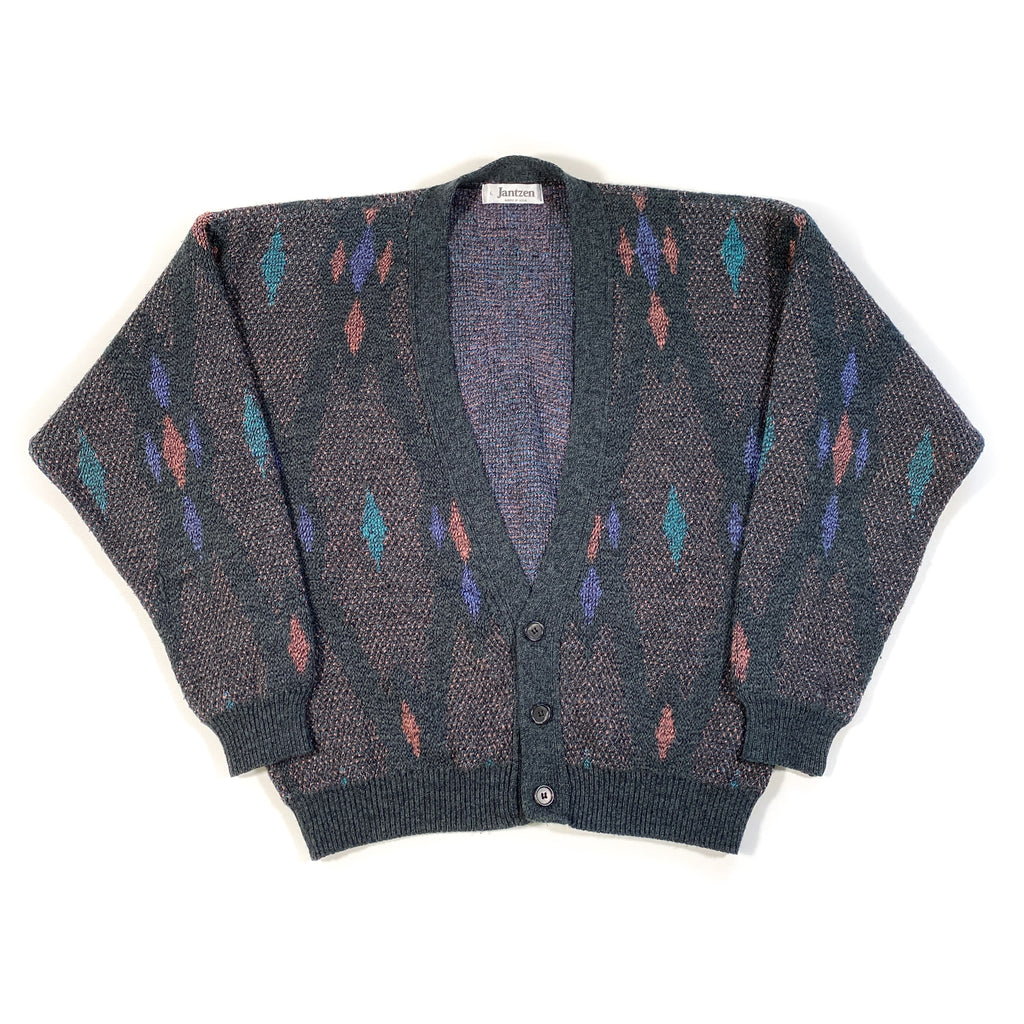 Vintage 90's Jantzen Diamond Cardigan – CobbleStore Vintage