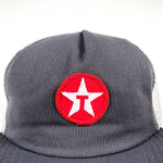 Vintage 70's Texaco Patch Grey USA Made Unitog Trucker Hat