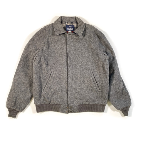 Vintage 80's Woolrich Wool Bomber Jacket