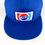 Vintage 80's Pepsi Patch Blue Cintas Uniform Louisville Mfg Trucker Hat