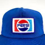 Vintage 80's Pepsi Patch Blue Cintas Uniform Louisville Mfg Trucker Hat