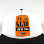 Vintage 90's Yellow Trucking Glad You're Back Two Tone Snapback Hat