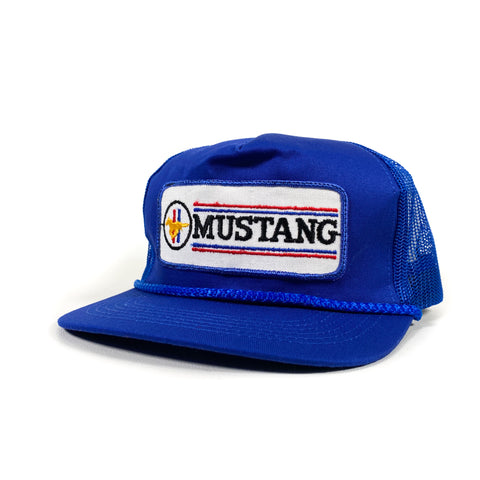 Vintage 90's Ford Mustang Rope Trucker Hat