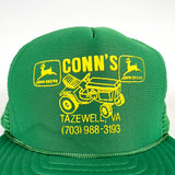 Vintage 90's John Deere Conn's Tazewell VA Tractor Mower Trucker Hat