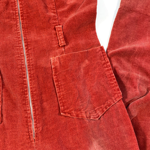 Vintage 70's Maroon Red Corduroy Zip Coveralls – CobbleStore Vintage