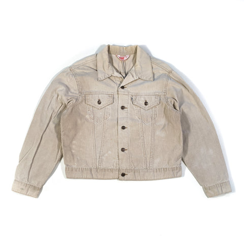 Vintage 80's Levi's Type 3 Beige Corduroy Jacket