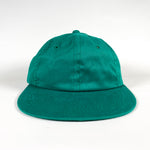 Vintage 90's Plain Kelly Green Low Profile Long Brim YoungAn Hat