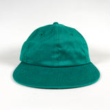 Vintage 90's Plain Kelly Green Low Profile Long Brim YoungAn Hat