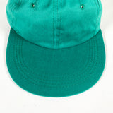 Vintage 90's Plain Kelly Green Low Profile Long Brim YoungAn Hat