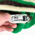 Vintage 80's Iks Aspen Scottish Ski Striped Beanie