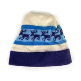 Vintage 80's Aris Reindeer Wool Ski Cap Beanie