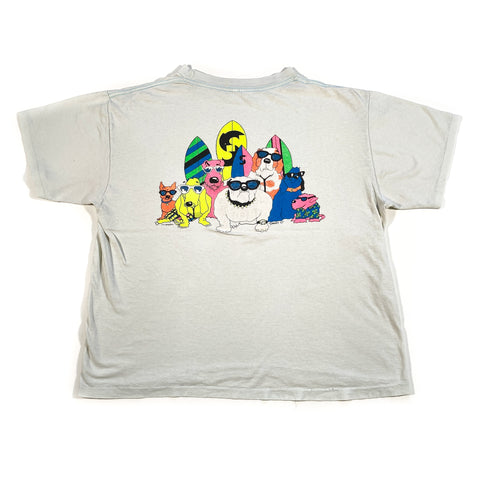 Vintage 90's 17th Street Surf Shop VA Beach Cool Dogs T-Shirt