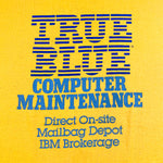 Vintage 80's IBM True Blue Computer Maintenance Dataserv T-Shirt