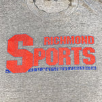 Vintage 80's Richmond Sports Gray Paper Thin T-Shirt
