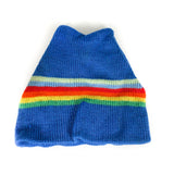 Vintage 70's Smiley Hats Wool Striped Ski Beanie