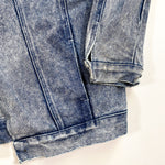 Vintage 90's Pacific Express Blue Denim Distressed Jean Jacket