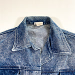 Vintage 90's Pacific Express Blue Denim Distressed Jean Jacket