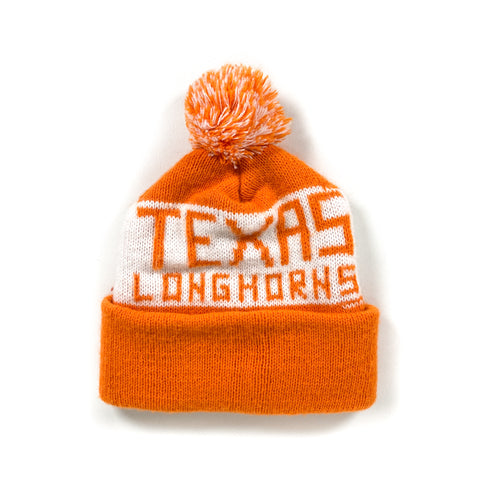 Vintage 80's Texas Longhorns Pom Beanie