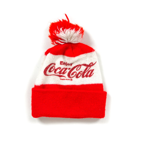 Vintage 90's Coca-Cola Pom Beanie