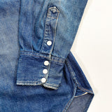 Vintage 50's Roebucks Selvedge Denim Snap Western Button Down Shirt