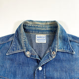 Vintage 50's Roebucks Selvedge Denim Snap Western Button Down Shirt