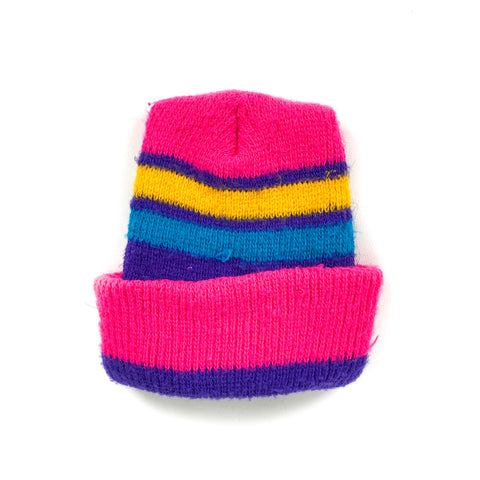 Vintage 90's Pastel Striped Beanie