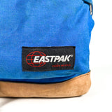 Vintage 90's Eastpak Leather Bottom Blue Backpack