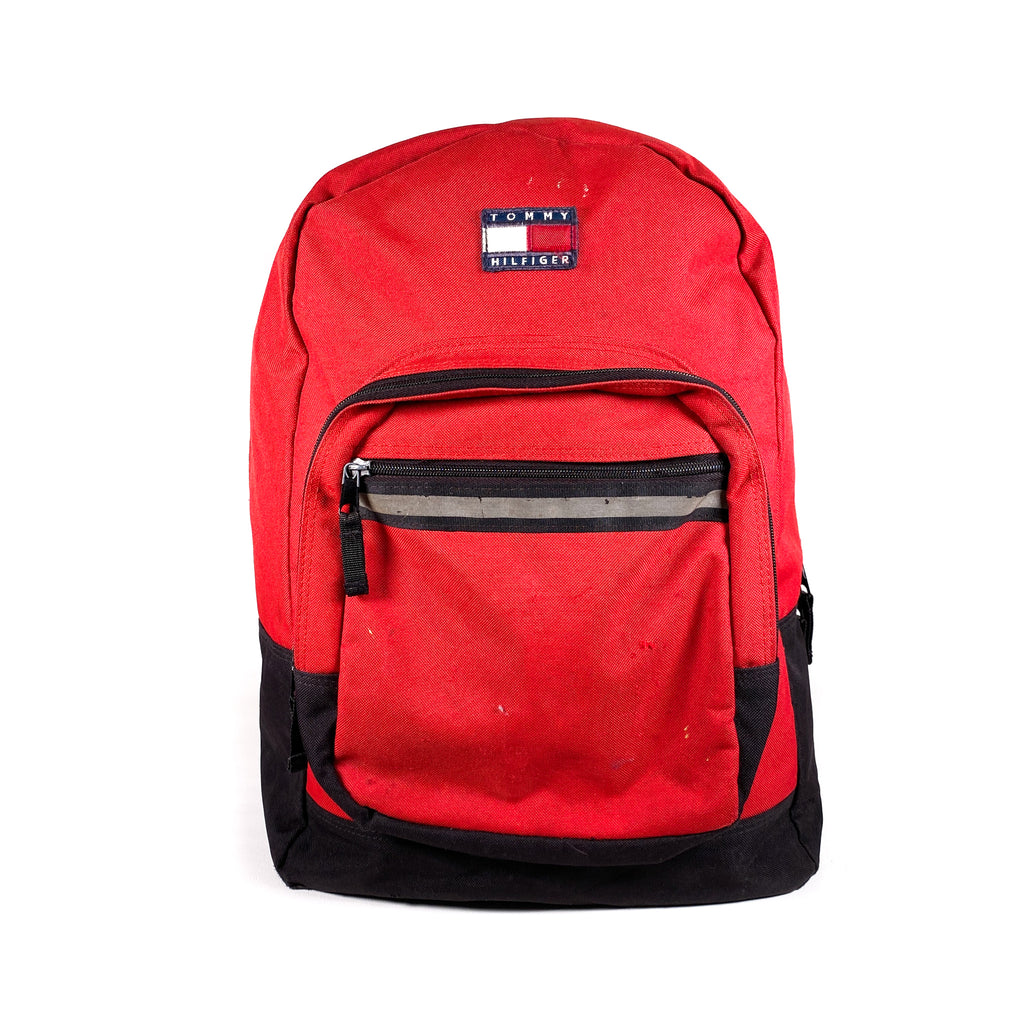 Indkøbscenter Disse beslag Vintage 90's Tommy Hilfiger Red School Bag Backpack – CobbleStore Vintage