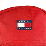 Vintage 90's Tommy Hilfiger Red School Bag Backpack