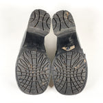 Vintage 90's LEI Black Leather Chunky Heel Platform Women's Size 8.5 Shoes