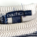 Vintage 90's Nautica Plaid Knit Sweater