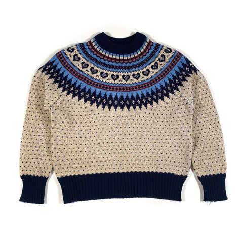 Vintage 80's Woolrich Fairisle Nordic Wool Sweater