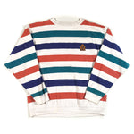 Vintage 90's Structure Striped Crewneck Sweatshirt