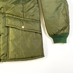 Vintage 80's Sears Work N' Leisure Green Corduroy Collar Work Jacket