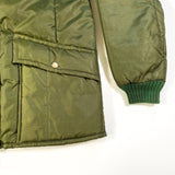 Vintage 80's Sears Work N' Leisure Green Corduroy Collar Work Jacket
