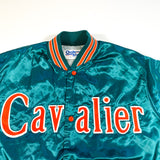 Vintage 80's Cavalier Chalkline Made in USA Satin Coaches Jacket