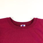 Vintage 90's Champion Brand Maroon Red Crewneck Sweatshirt