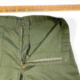 Vintage 1980 OG-507 Military Green Sateen 38 Waist Trouser Pants