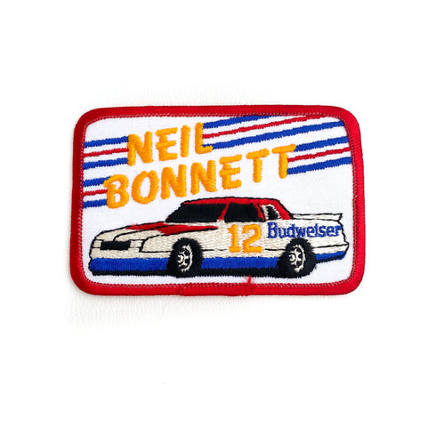 Vintage 80's Neil Bonnett Budweiser Nascar Patch