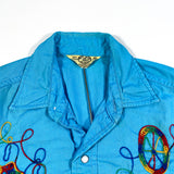 Vintage 60's Tex Son Pearl Snap Chainstitch Kids Western Button Down Shirt